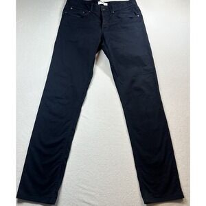Spoke Fives Build A Waist 32 Chino Jean Blackish Blue Button Fly